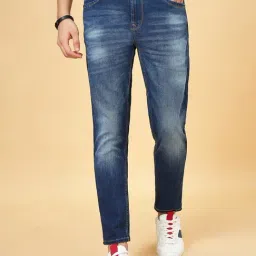 Sf Jeans By Pantaloons Dark Blue Cotton Slim Fit Jeans-picture-17