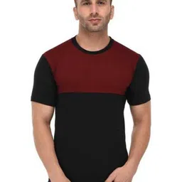 BI FASHION Men Colourblocked Mandarin Collar Pockets T-shirt-image-31