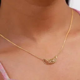 Mia by Tanishq 14k (585) Yellow Gold Necklace for Women image 2