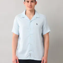 U.S. Polo Assn. Denim Co. Blue Relaxed Fit Shirt-image-40