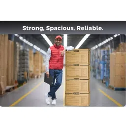 Eosio Corrugated Boxes 5 Ply 26X13X14 inch Size Cardboard Brown (Pack of 8) image 5