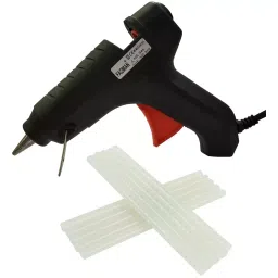 Fadman 40 W Hot Melt Glue Gun with 10 Sticks Standard Temperature Black 11 mm Stick Dia., 40WATT-NEWBLACK-RED-TRIGGER-(10STCKS)-picture-36