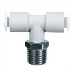 SMC KG Series Branch Tee, 10 mm to R 1/4 Male, Threaded-to-Tube Connection Style, KGT10-02 (Pack of 2)-picture-25