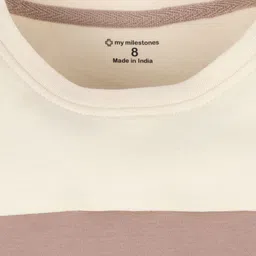 My Milestones Boys Colourblocked Pure Cotton T-Shirt With Shorts image 4