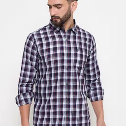 Duke Men Slim Fit Tartan Checks Opaque Checked Casual Shirt-image-32
