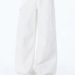 StyleCast Men Wide Leg Mid-Rise White Cargo Jeans-picture-36