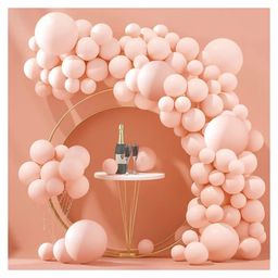 Bubble Trouble Pastel Colored Rubber Balloons Pastel Party Decorations Peach-Pack Of 50-picture-3