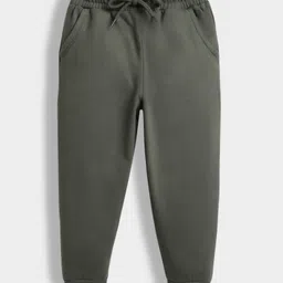 Orange Sugar 100% Cotton Knit Solid Winter Joggers - Green-picture-20