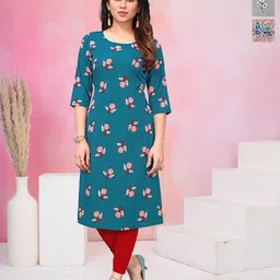 KETAKI FASHION Selection Of 3 Floral Printed Straight Kurtas-picture-14