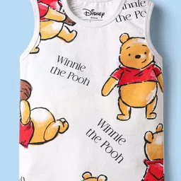 Babyoye Disney Single Jersey Knit Half Sleeves Vests With Winnie The Pooh Graphics Pack of 2 - Multicolor image 2