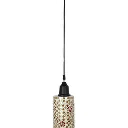 1ST TIME White & Brown 2 Pieces Textured Cylinder Shaped Ceiling Lamps-picture-20