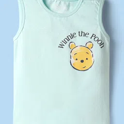 Babyoye Disney Single Jersey Knit Half Sleeves Vests With Winnie The Pooh Graphics Pack of 2 - Multicolor image 4