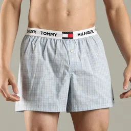 Tommy Hilfiger Men Checked Mid Rise Inner Elastic Boxer image 4