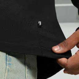 Puma Black Cotton Regular Fit T-Shirt image 5