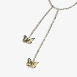 Sohi Gold Designer Statement Stones Necklace image 5