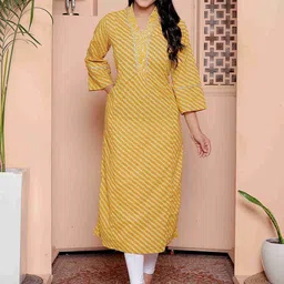 NAVYAAZRI Women Floral Printed Thread Work Kurta-picture-11
