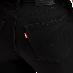 Levi's 726 Black Flared Fit Mid Rise Jeans image 5