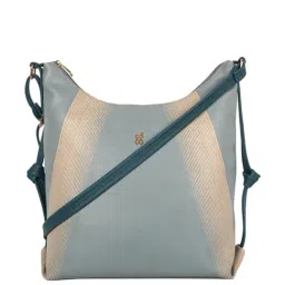 Baggit Lxe Karen Ashlyn Blue Printed Medium Sling Handbag-picture-15