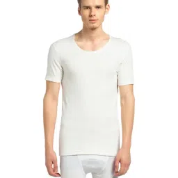 van heusen VH Innerwear White Cotton Slim Fit Thermal Vest-picture-15