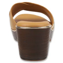 Mochi Women's Tan Casual Sandals image 5