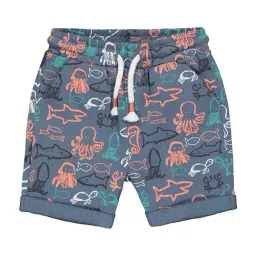 Mothercare Kids Grey Cotton Printed Shorts-picture-27