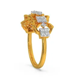Kisna Diamond & Gold Jewellery Maia 14k (585) Diamond & Gold Ring For Women image 5