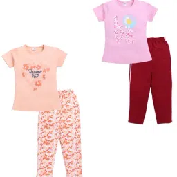 Todd N Teen Kids Multi Cotton Printed T-Shirts & Pajamas Set-picture-10
