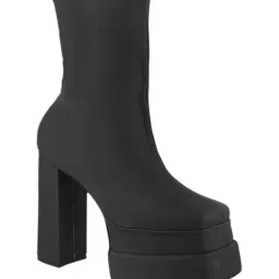 TRYME Women's Black Casual Booties image 3