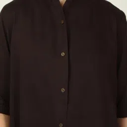 Saltpetre Brown Summer Essentials Dakota Long Shirt image 5