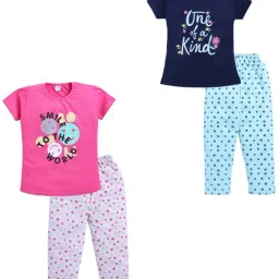 Todd N Teen Kids Multi Cotton Printed T-Shirts & Pajamas Set-picture-26