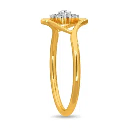 Kisna Diamond & Gold Jewellery Eithan 14k (585) Diamond & Gold Ring For Women image 5