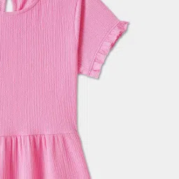 R&B Kids Pink Regular Fit Dress image 3