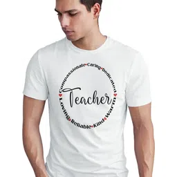 Seekbuylove Men Teacher Printed Bio Finish Regular Fit T-shirt-picture-32