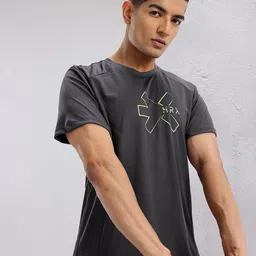 HRX by Hrithik Roshan Men Brand Logo Printed Rapid-Dry Training T-shirt-picture-16
