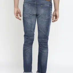 Spykar Dark Blue Cotton Regular Fit Jeans image 2