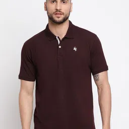 Cantabil Men Solid Polo Collar Cotton T-shirt-picture-39