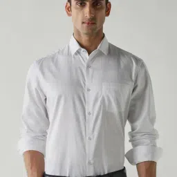 Reid & Taylor Blue & White Cotton Slim Fit Checks Shirt-picture-15