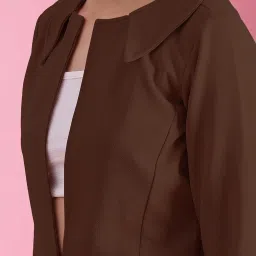 SELVIA Brown Above Knee Co-Ord Set image 5