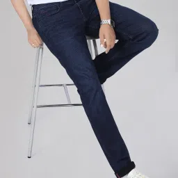Lee BASIC UR Blue Slim Fit Solid Jeans image 4