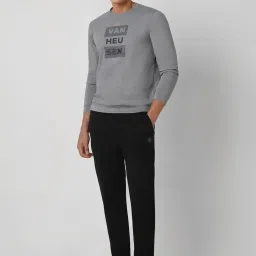 Van Heusen Grey Regular Fit Printed Sweatshirt image 5