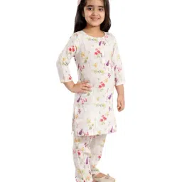 VASTRAMAY Kids Multicolor Printed Kurta & Pants image 3
