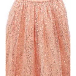 studiorasa Kids Peach Sequence Skirt image 3