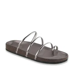 TRYME Women's Grey Toe Ring Sandals image 2