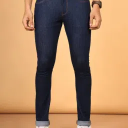 Wrangler Vegas Dark Blue Skinny Fit Low Rise Jeans-image-3