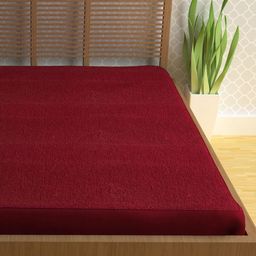 Story@home Maroon Double Bed Waterproof Mattress Protector-picture-46