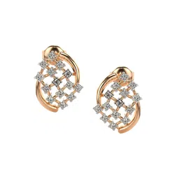 VALANOVA 14Kt Rose Gold 0.34 Carat Lab Grown Diamond Earrings-picture-38