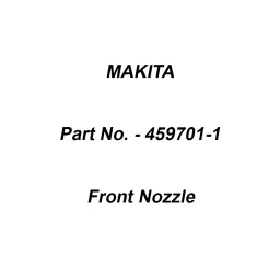Makita Front Nozzle Suitable For DUB184, Part No 459701-1-picture-38