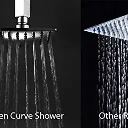 Aquieen 12x12 inch Square Stainless Steel Silver Wall Mount Overhead Shower, AQN 299 image 3