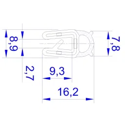 RS PRO Black EPDM Edge Protection, 20m Model No 6191708 (1 Roll of 20 m) image 3