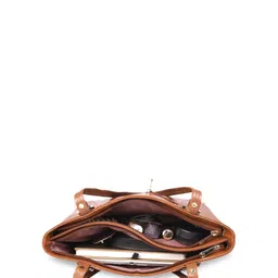 Mochi Women Textured Structured Leather Shoulder Bag image 5
